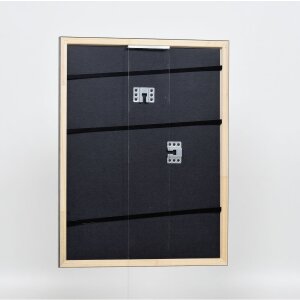 Telaio effetto legno profilo 2070 vetro antiriflesso 35x50 cm argento