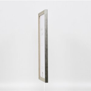 Telaio effetto legno profilo 2070 vetro antiriflesso 35x50 cm argento