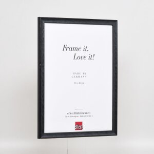 Telaio effetto legno profilo 2070 vetro antiriflesso 35x50 cm nero