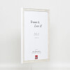 Telaio effetto legno profilo 2070 vetro antiriflesso 35x50 cm bianco