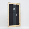 Telaio effetto legno profilo 94 nero 35x50 cm vetro acrilico