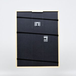 Effetto cornice in legno massiccio profilo 20 nero 35x50 cm vetro museo