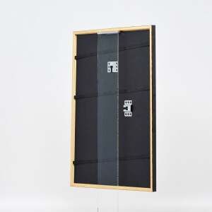 Cornice in legno effetto profilo 23 marrone chiaro 35x50 cm vetro museo