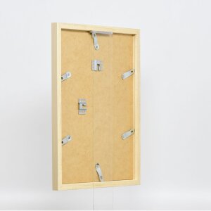 Struttura in legno Top Cube 35x50 cm vetro museale oro
