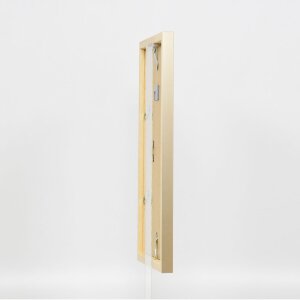 Struttura in legno Top Cube 35x50 cm vetro museale oro