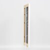 Effetto cornice in legno massiccio profilo 30 bianco 35x50 cm vetro museo