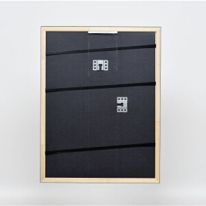 Cornice in legno effetto profilo 2070 vetro museo 35x50 cm argento