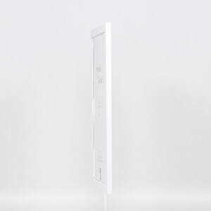 Telaio effetto legno profilo 2210 bianco 40x40 cm vetro antiriflesso