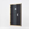 Telaio effetto legno profilo 23 noce marrone 40x40 cm vetro antiriflesso