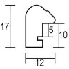 Telaio effetto legno profilo 23 noce marrone 40x40 cm vetro antiriflesso