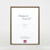 Telaio effetto legno profilo 23 noce marrone 40x40 cm vetro antiriflesso