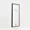 Telaio effetto legno profilo 23 noce marrone 40x40 cm vetro antiriflesso