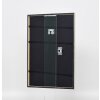 Effetto cornice in legno massiccio profilo 29 argento 40x40 cm vetro antiriflesso