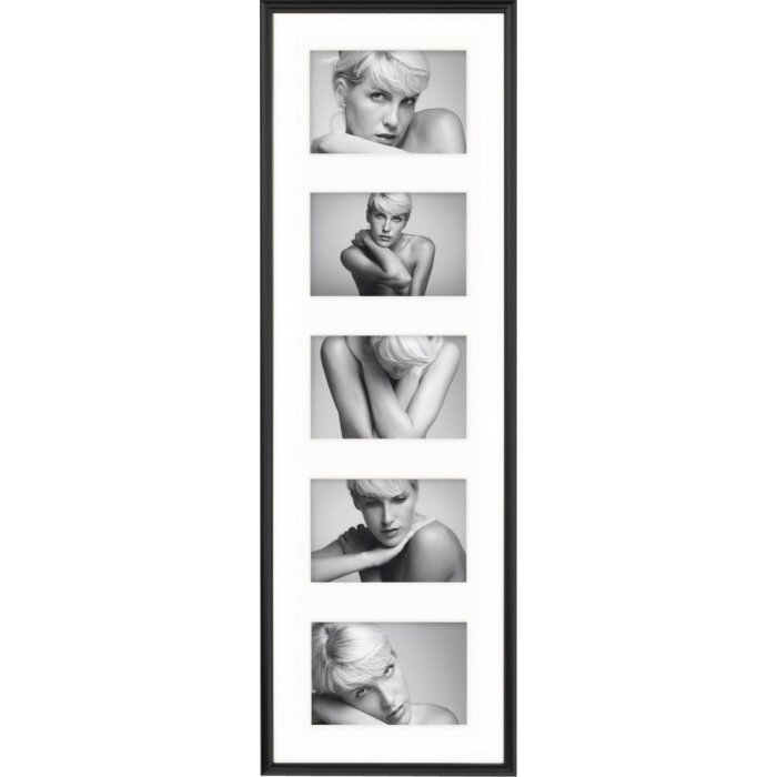 Walther Cornice da galleria in plastica GALERIA 5 foto 10x15 cm nero