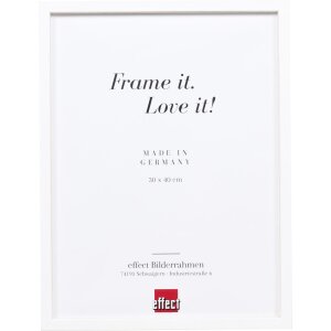 Telaio effetto legno profilo 35 bianco 40x40 cm vetro...