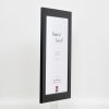 Effetto cornice in legno massiccio profilo 30 nero 40x40 cm vetro acrilico