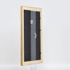 Effetto cornice barocca in legno profilo 37 argento antico 40x40 cm vetro acrilico