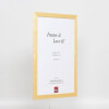 Cornice in legno effetto profilo 2210 naturale 40x40 cm vetro museo