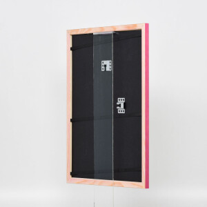 Cornice in legno effetto profilo 89 viola 40x40 cm vetro museale