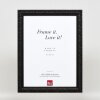 Effetto cornice in legno Profilo 94 nero 40x40 cm Vetro Museo