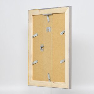 Cornice in legno massiccio effetto 2240 Grigio 40x40 cm Vetro Museo