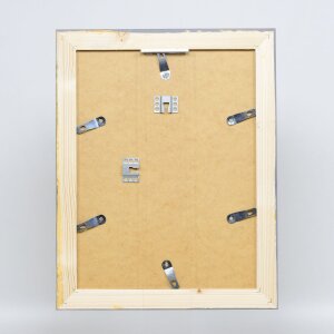Cornice in legno massiccio effetto 2240 Grigio 40x40 cm Vetro Museo