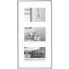 Cornice da galleria in plastica GALERIA per 3 x 10x15 cm - argento