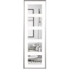 Walther Cornice da galleria in plastica GALERIA per 5 foto 10x15 cm argento