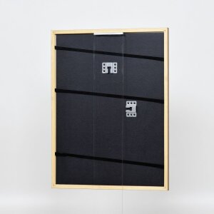 Struttura in legno massiccio effetto profilo 22 marrone-oro 40x50 cm vetro antiriflesso