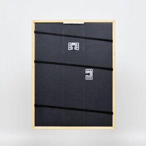 Struttura in legno massiccio effetto profilo 22 marrone-oro 40x50 cm vetro antiriflesso
