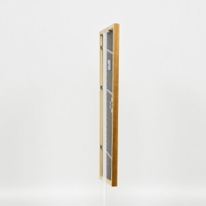 Struttura in legno massiccio effetto profilo 22 marrone-oro 40x50 cm vetro antiriflesso
