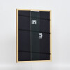 Struttura in legno massiccio effetto profilo 22 marrone-oro 40x50 cm vetro antiriflesso