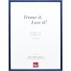 Telaio effetto legno massiccio profilo 20 blu 40x50 cm vetro antiriflesso