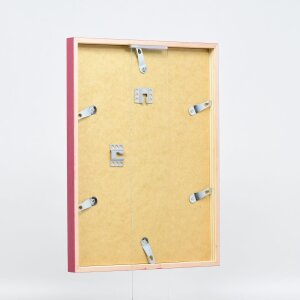 Telaio effetto legno profilo 35 rosso 40x50 cm vetro antiriflesso