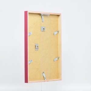 Telaio effetto legno profilo 35 rosso 40x50 cm vetro antiriflesso