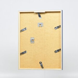 Telaio effetto legno profilo 35 blu 40x50 cm vetro antiriflesso