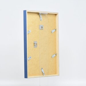 Telaio effetto legno profilo 35 blu 40x50 cm vetro antiriflesso