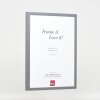 Telaio effetto legno profilo 35 antracite 40x50 cm vetro antiriflesso