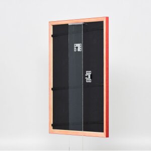 Telaio in legno effetto profilo 89 rosso 40x50 cm vetro acrilico