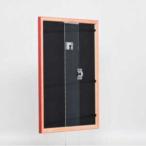 Telaio in legno effetto profilo 89 rosso 40x50 cm vetro acrilico