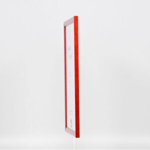 Telaio in legno effetto profilo 89 rosso 40x50 cm vetro acrilico
