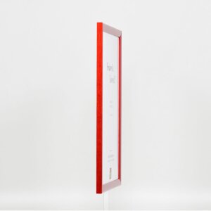 Telaio in legno effetto profilo 89 rosso 40x50 cm vetro acrilico