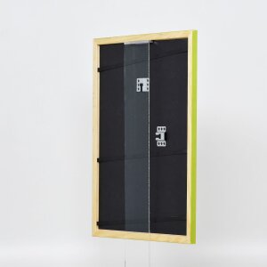Telaio effetto legno profilo 89 verde 40x50 cm vetro acrilico