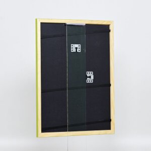 Telaio effetto legno profilo 89 verde 40x50 cm vetro acrilico
