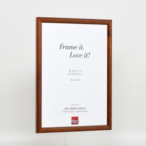 Effetto cornice in legno Profilo 89 marrone scuro 40x50 cm Vetro acrilico