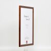 Effetto cornice in legno Profilo 89 marrone scuro 40x50 cm Vetro acrilico