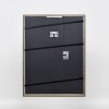 Telaio effetto legno massiccio profilo 25 grigio 40x50 cm vetro acrilico