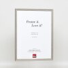 Telaio effetto legno massiccio profilo 25 grigio 40x50 cm vetro acrilico