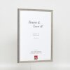 Telaio effetto legno massiccio profilo 25 grigio 40x50 cm vetro acrilico