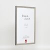 Telaio effetto legno massiccio profilo 25 grigio 40x50 cm vetro acrilico